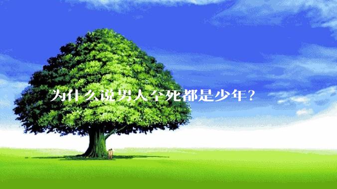 为什么说男人至死都是少年？